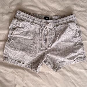 White H&M shorts